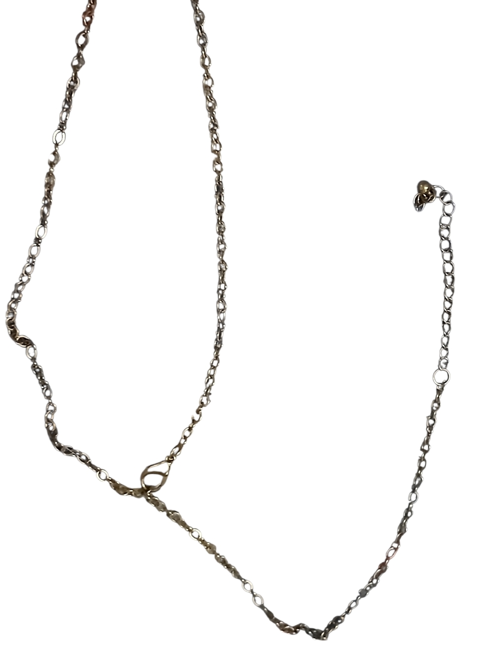 Wolf Crescent Moon Necklace with Blue Opal Pendant - Picture 6 of 10